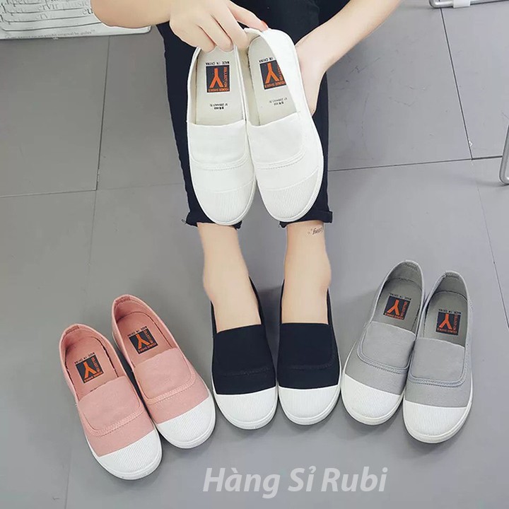 [Freeship] giày thời trang nữ hàn quốc, giày lười nữ trắng, giày nữ đi học giá rẻ, giày mọi nữ hàn quốc | BigBuy360 - bigbuy360.vn