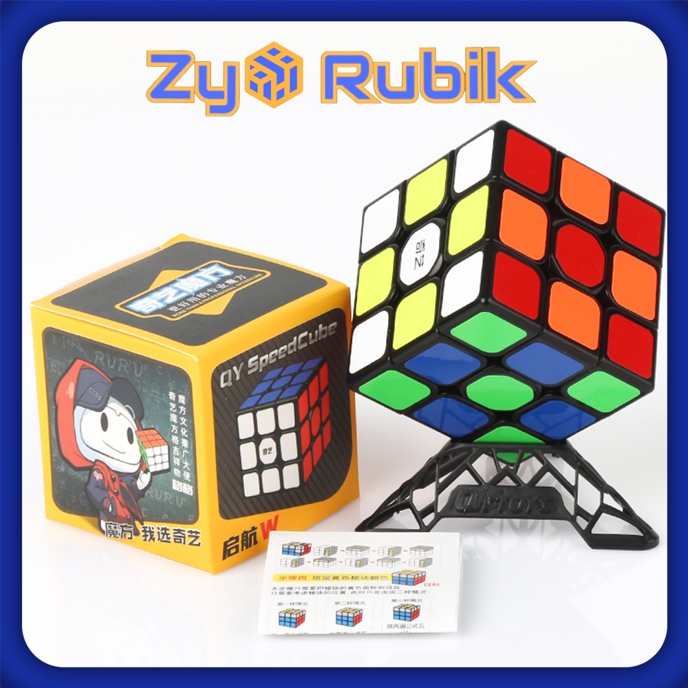 Rubik 3x3 Combo Qiyi Sail W + Đế QiYi DNA ( Full màu ) - ZyO Rubik