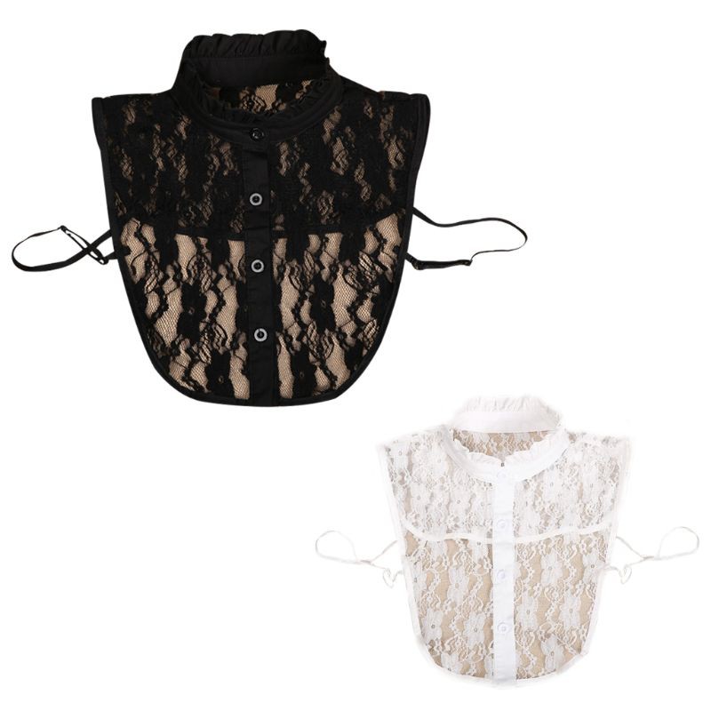 Cổ áo giả dạng rời vải ren phong cách vintage thời trang dành cho nữ