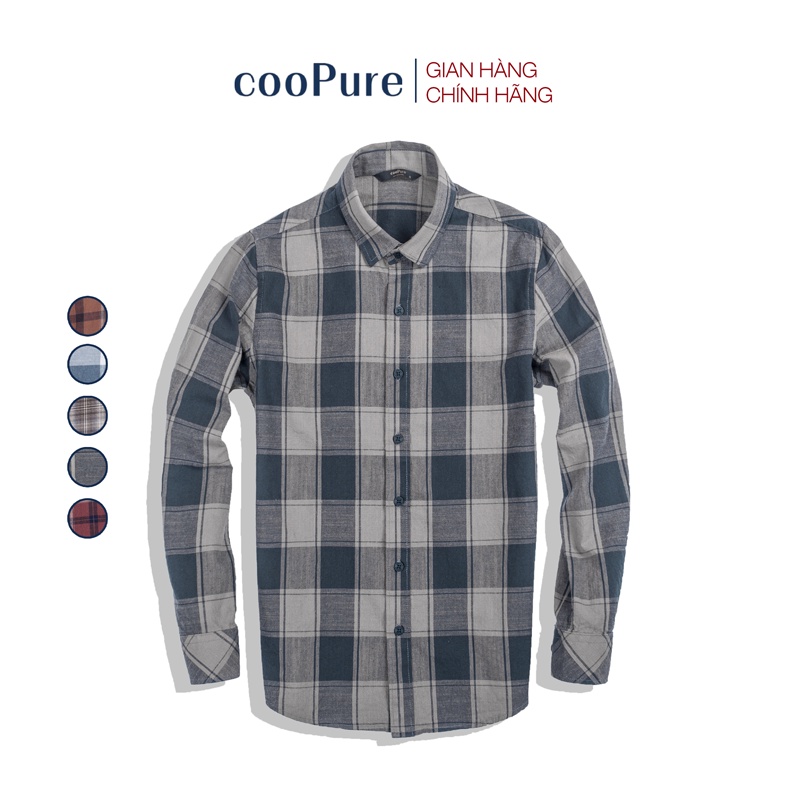 Áo sơ mi nam cooPure Extra Fine Cotton Casual, thiết kế hiện đại NO.1655 (5 màu)