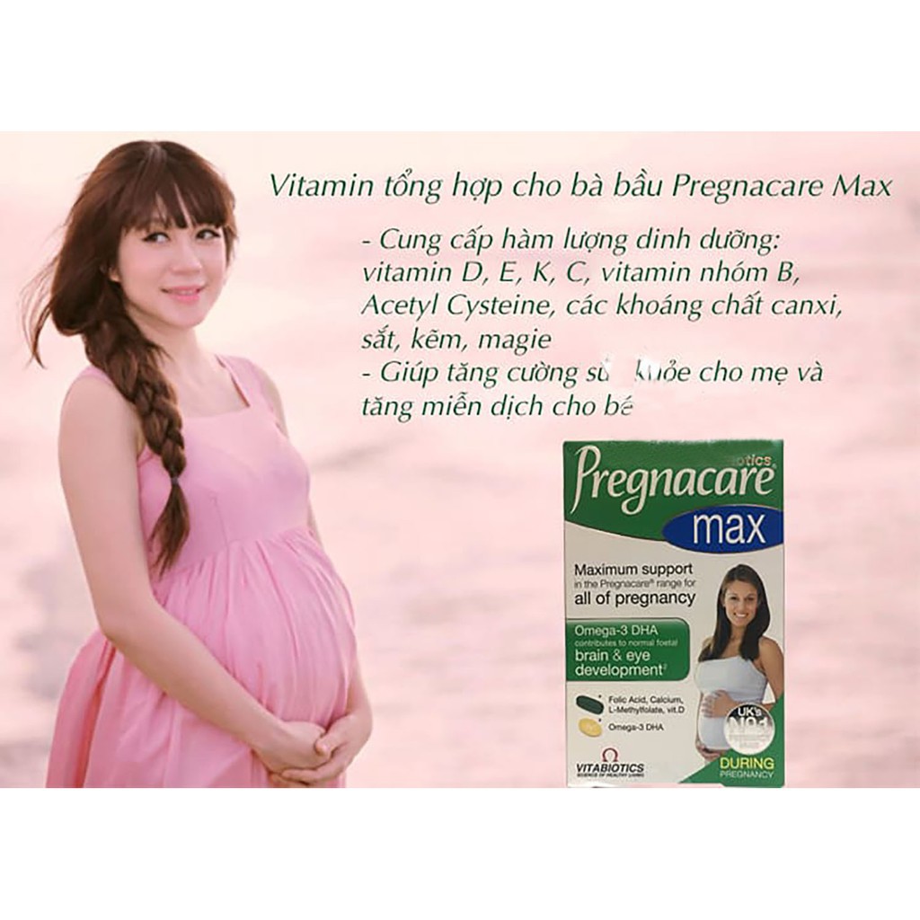 Vitamin tổng hợp cho bà bầu Pregnacare Max 84 viên của Anh