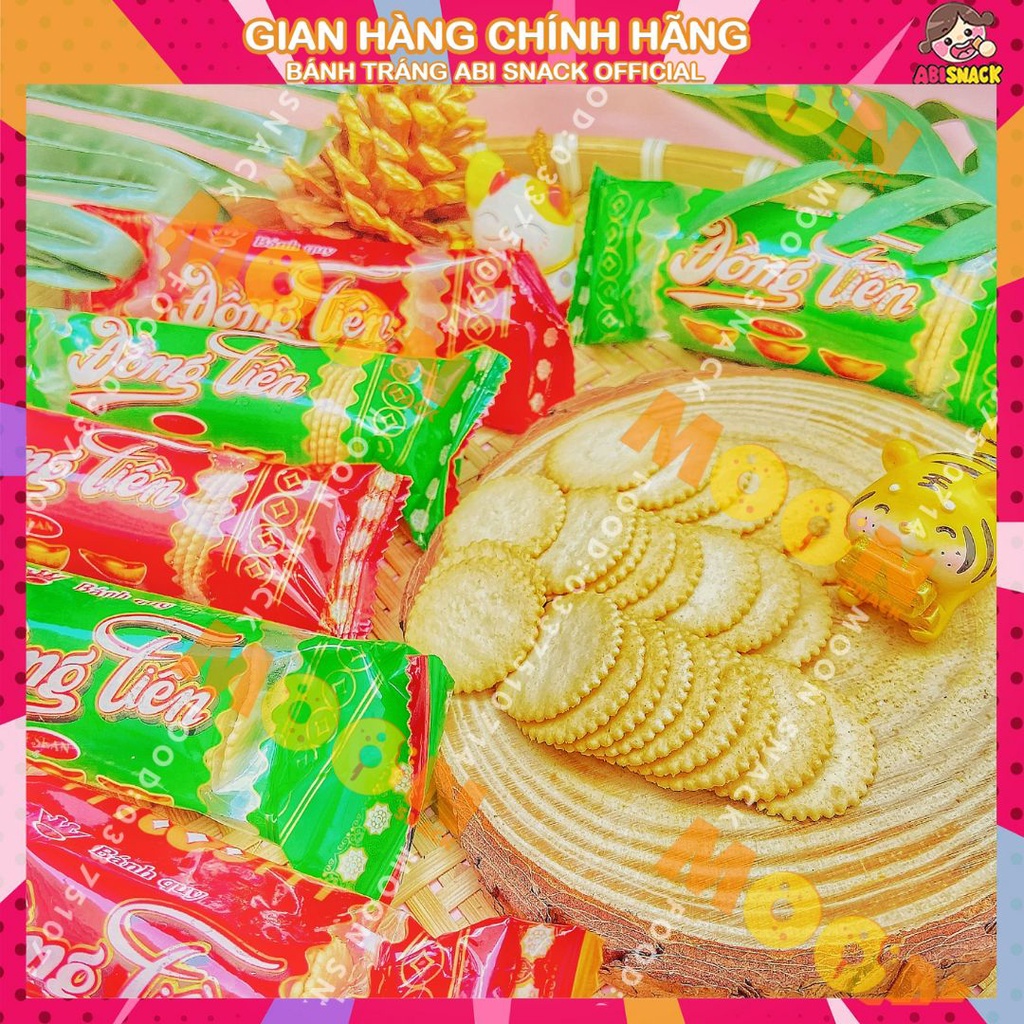 Combo 10 gói bánh quy đồng tiền Hải Việt bánh quy bơ sữa món ăn vặt tuổi thơ