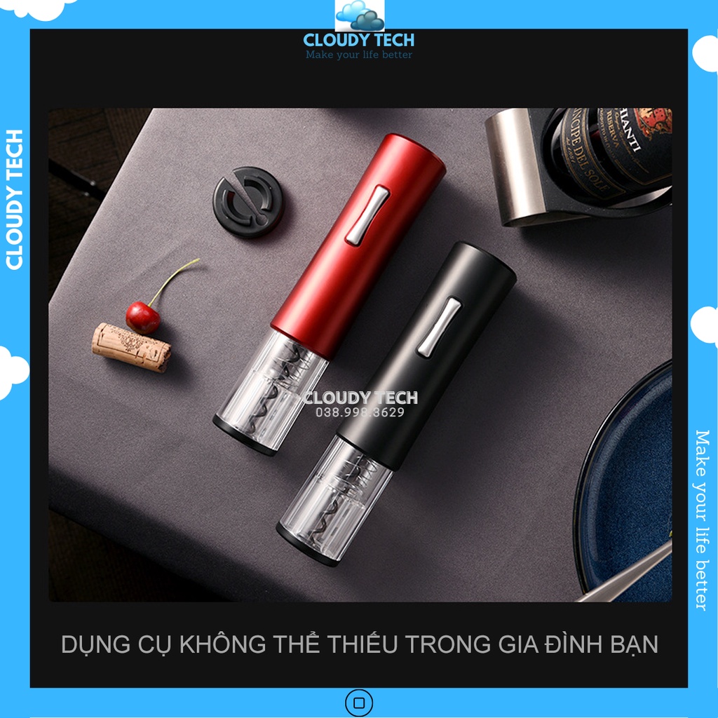 Dụng cụ mở rượu vang, mở rượu vang tự động bằng điện