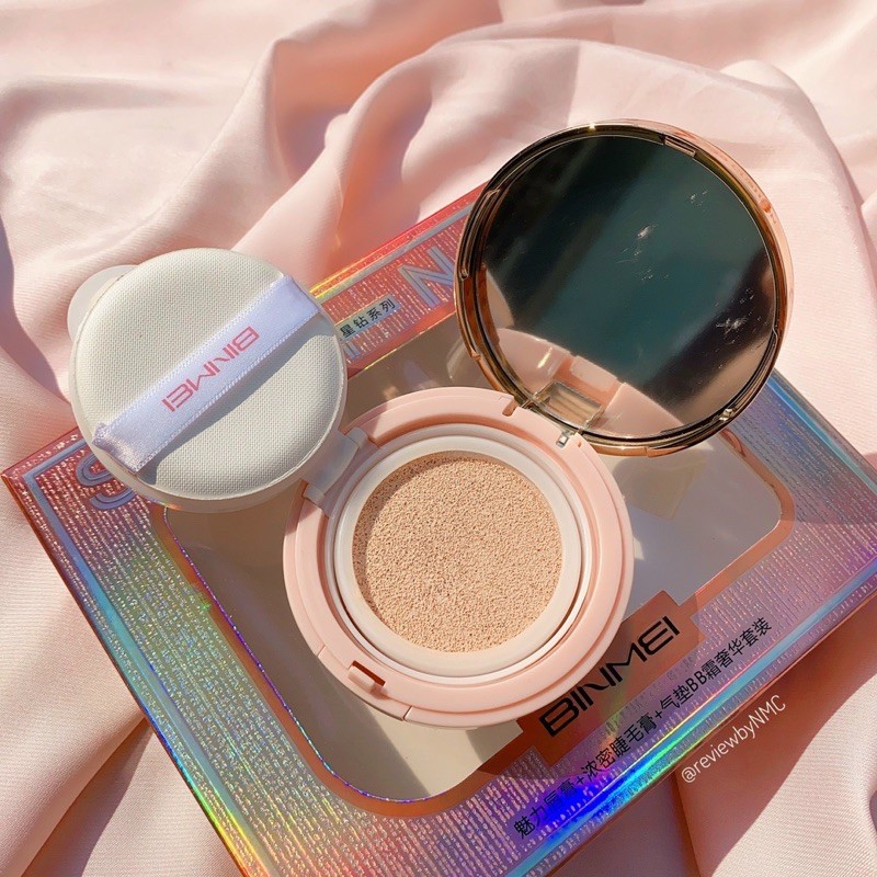 Giftset Binmei Shine Kim Tuyến vàng bộ 3 món Gồm: Phấn Nước - Son Thỏi - Mascara | BigBuy360 - bigbuy360.vn