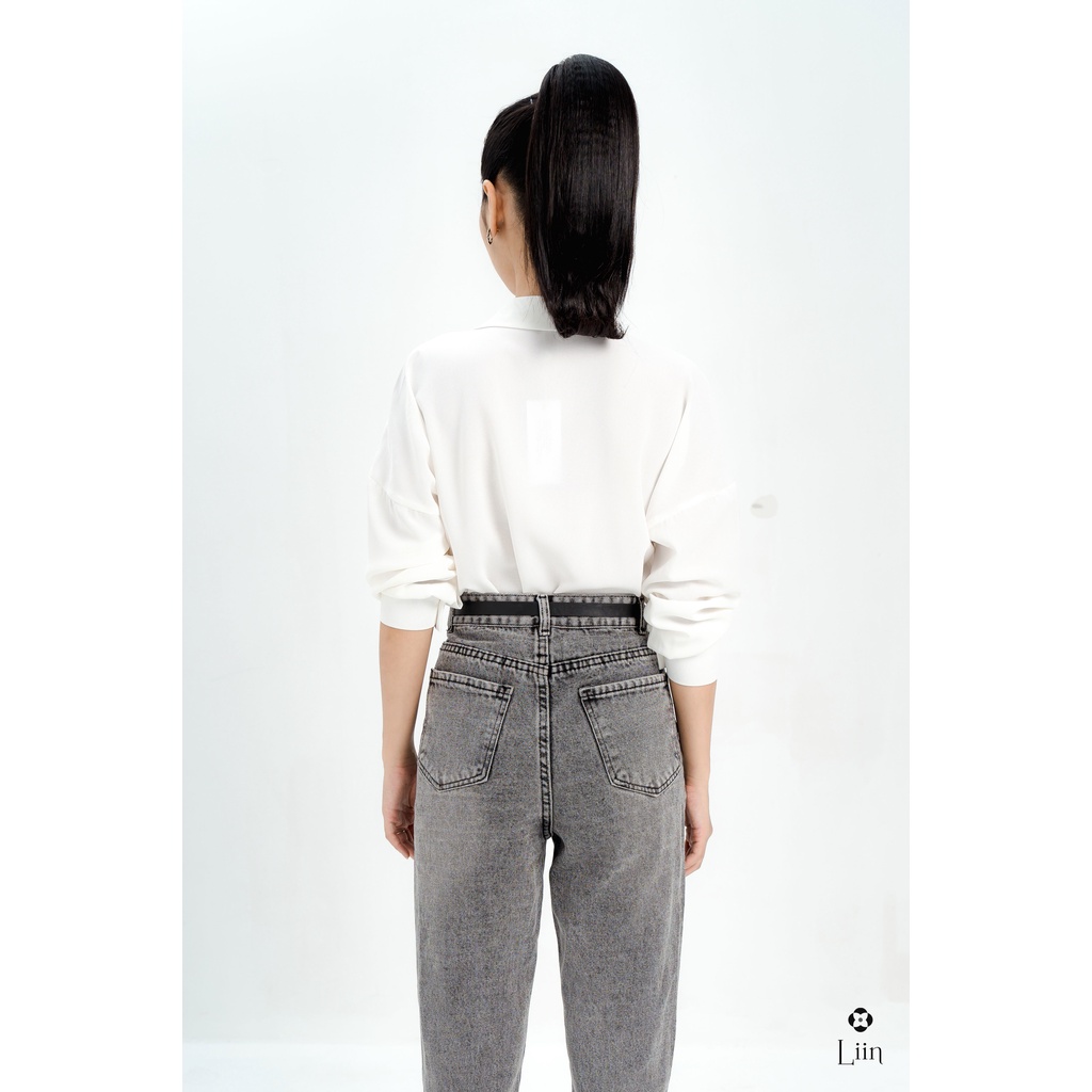 Áo sơ mi basic dài tay chất liệu Đũi 1 Túi form công sở trẻ trung, cá tính Liin Clothing SM3789