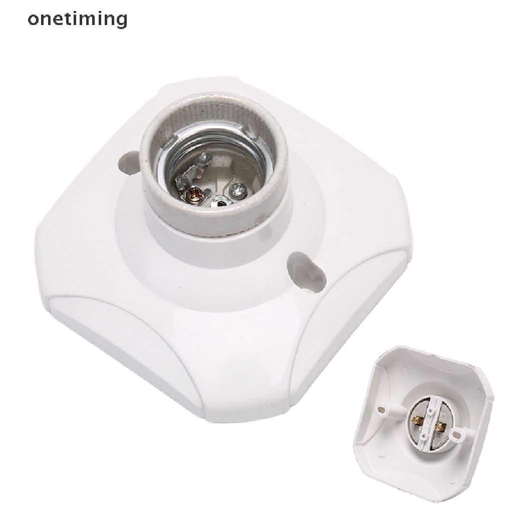 Đui đèn sứ E27 có giá đỡ tiện lợi