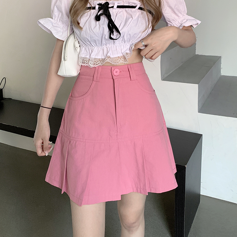 Chân Váy Chữ A Lưng Cao Nhún Bèo Phong Cách Hàn Quốc 43714 | BigBuy360 - bigbuy360.vn