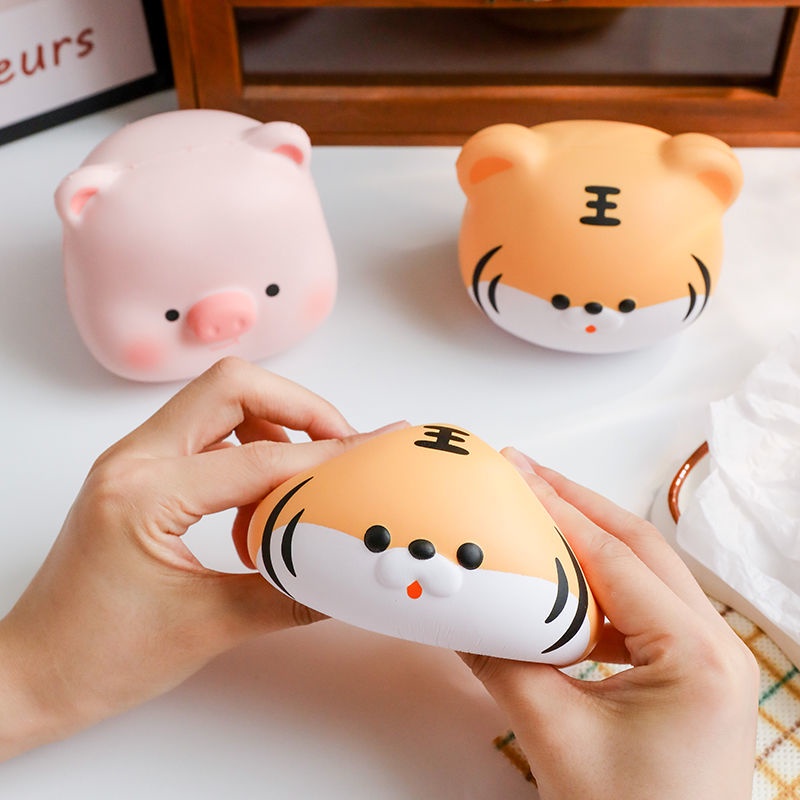 Đồ chơi giải nén bóp dành cho trẻ em Đồ Chơi Nắn Bóp Đàn Hồi Giảm Stress Hình Chú Heo Dễ Thương