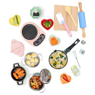 Mini Kitchen Cooking Really Cook Set đồ ăn chơi nấu mô phỏng dùng nhà bếp nhỏ cho trẻ em cô gái