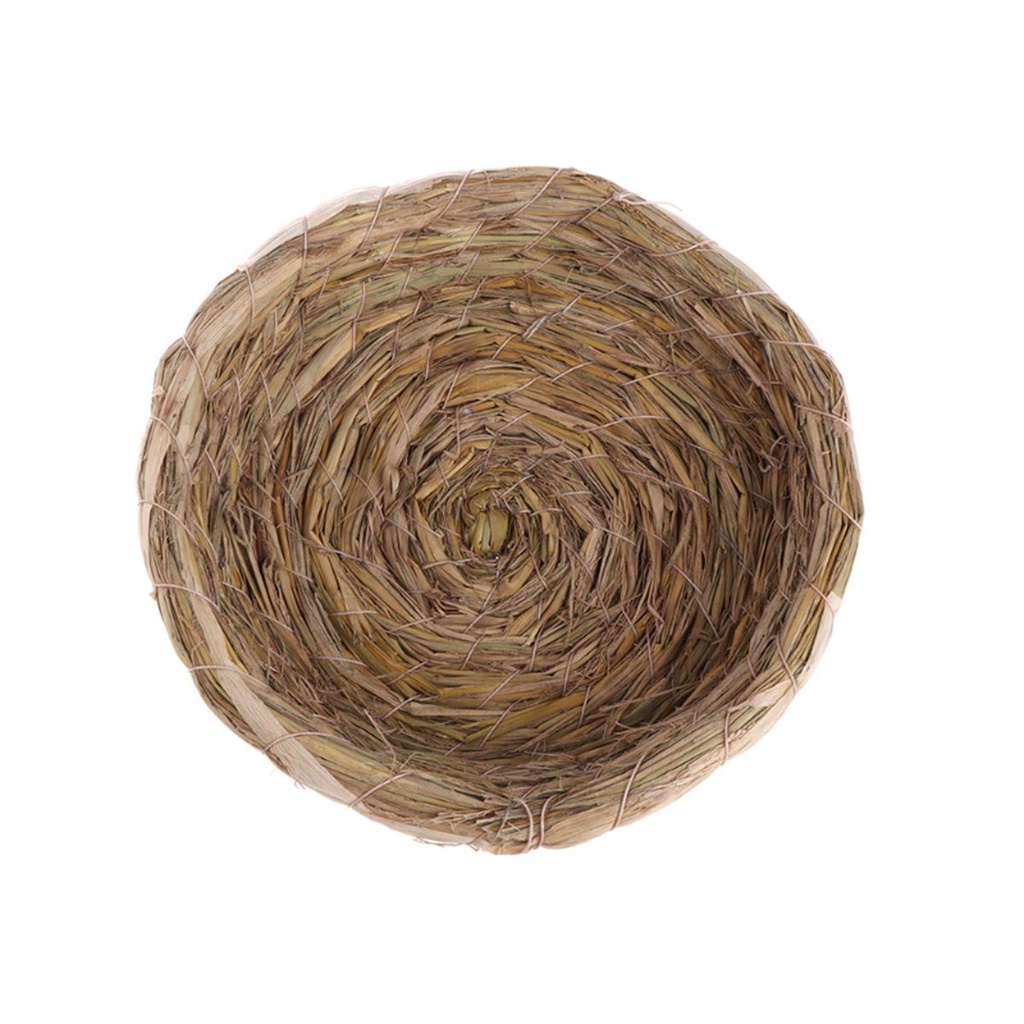 Tổ Đan Rơm Thủ Công Tự Nhiên Ấm Áp Cho Thú Cưng Thỏ / Hamster / Gerbil Guinea / Sóc / Vẹt