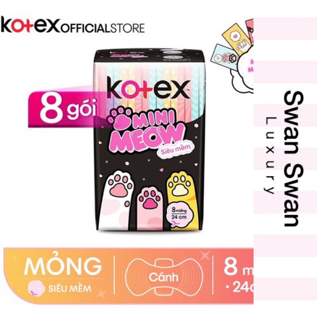 Băng Vệ Sinh Kotex Meow 8M