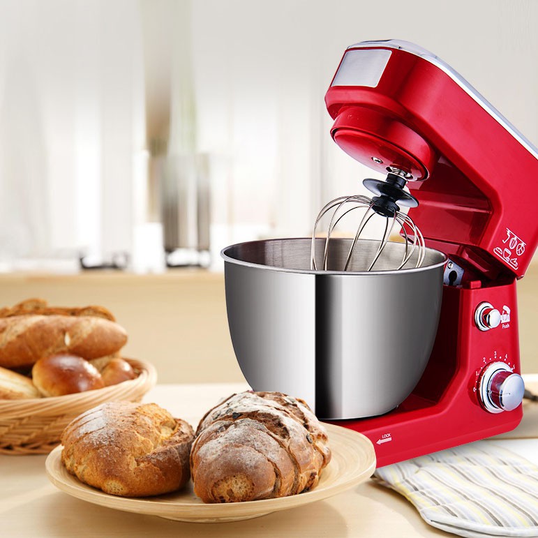 Máy đánh kem, đánh trứng, trộn bột khô ướt, trộn nhân bánh, salad 4 trong 1 nhãn hiệu Stelang 4L 600w/ Owngreat 2000w