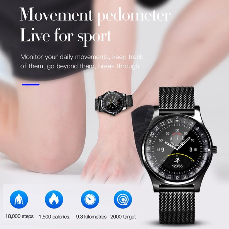 Hỗ trợ TF Sim Card Đồng hồ thông minh Nam Camera HD chống nước Thông báo nhắc nhở Sport Fitness Tracker Đồng hồ thông minh Nam nữ cho Android ios Berjalan BW4