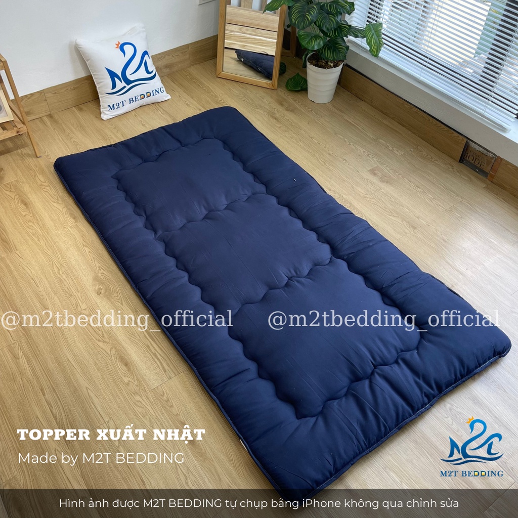 Nệm topper xuất Nhật M2T BEDDING dày mềm mịn đủ kích thước đệm gấp gọn ...
