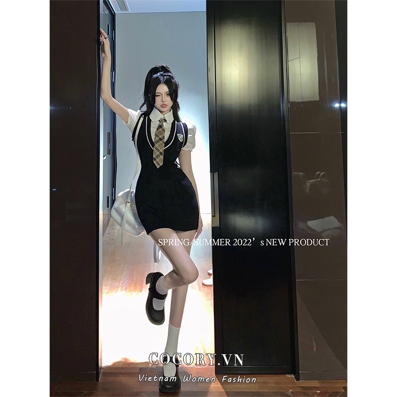 Cocory vn Đầm Dệt Kim Không Tay Dáng Ôm Thời Trang Quyến Rũ Cho Nữ