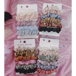 Set chun cột tóc Scrunchies