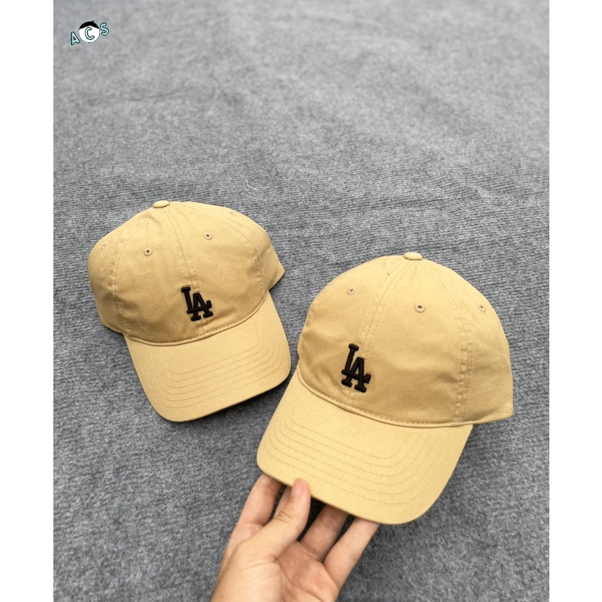 Mũ MLB Logo LA Nhỏ hàng hiệu Hàn Quốc_LA Beige
