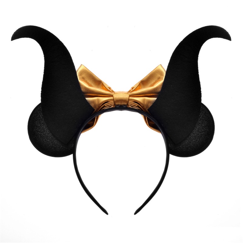 Băng Đô Cài Tóc Hình Chiếc Sừng Đính Nơ Thời Trang Cho Bé Gái