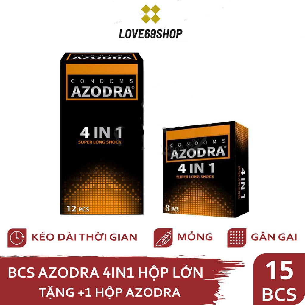 Bao cao su Azodra Gân Gai Kéo dài TG Thái Lan