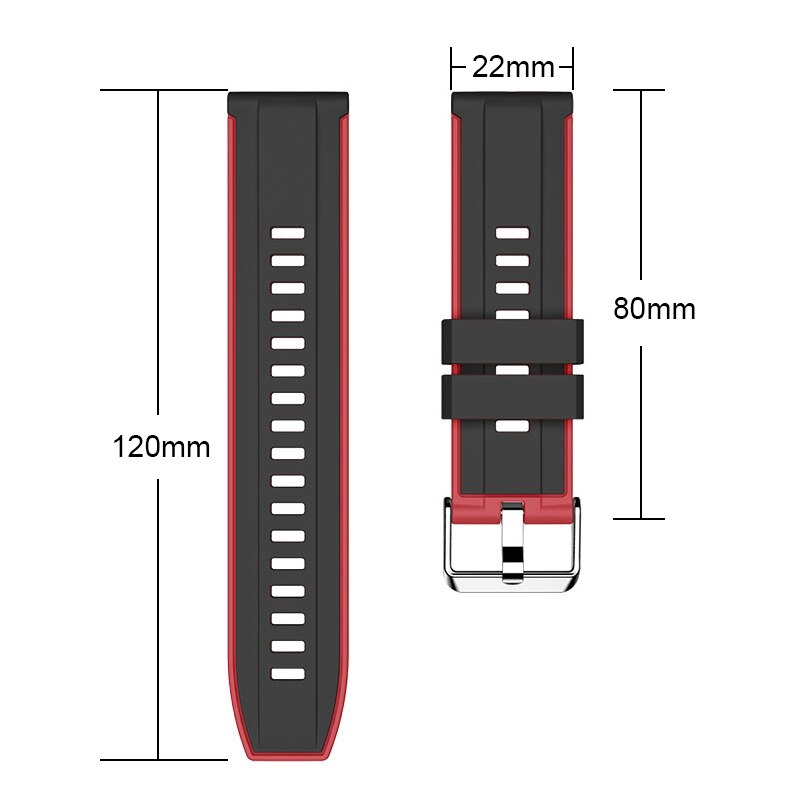 22mm Silicone Bracelet Strap watchband for Amazfit GTR 47MM /for Xiaomi Huami Amazfit Pace/Stratos 2 2s