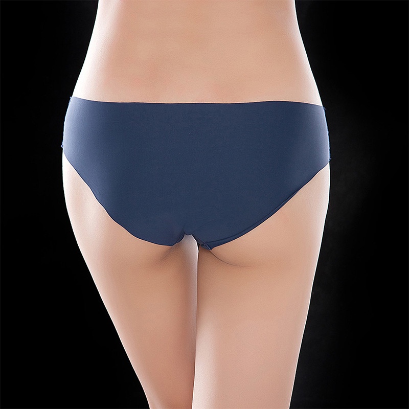 AOFEIQIKE Quần lót lưng thấp không đường may chất liệu lụa mềm mại thoáng