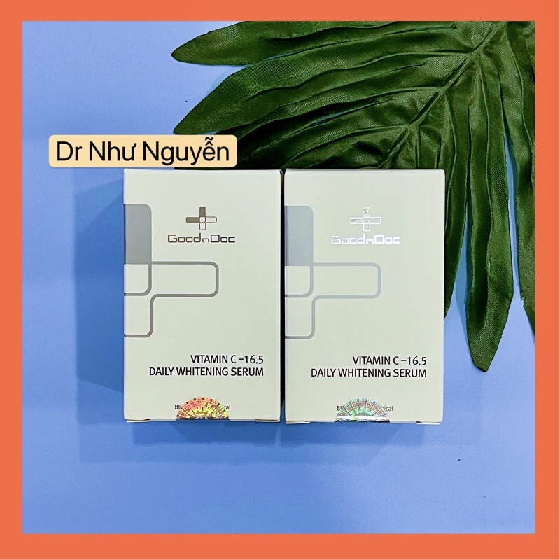 Serum thâm nám chứa vitamin C  GOODNDOC VITAMIN C-16.5 DAILY WHITENING SERUM