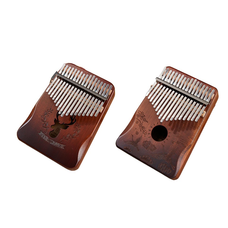 Kalimba 17-tone Thumb Piano Grade B Arc Hand Guard Portable Musical Instrument