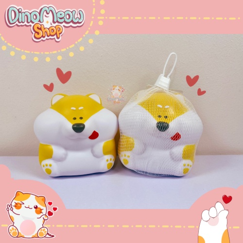 Squishy thú mập ú dễ thương: cún Shiba, thỏ răng sún, panda, mông cún