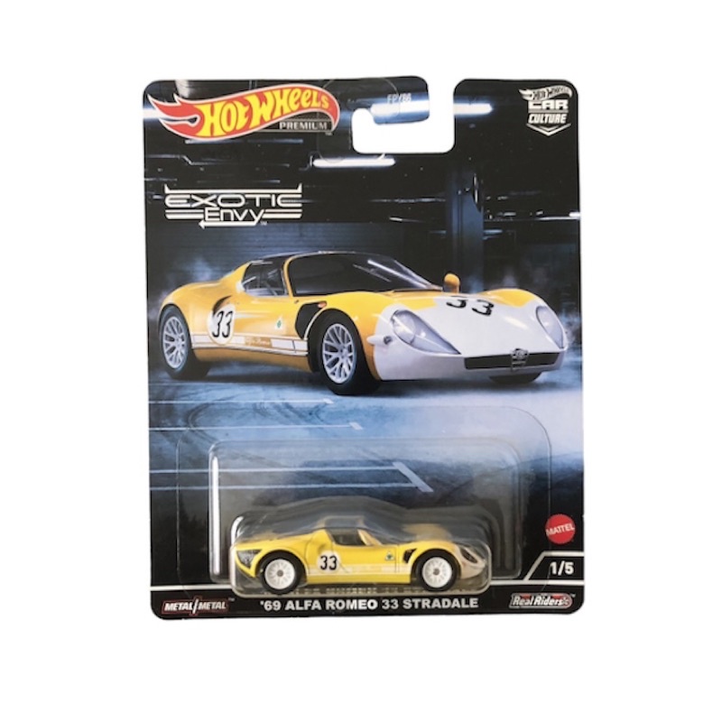Hot Wheels Exotic Envy Premium '69 Alfa Romeo 33 Stradale