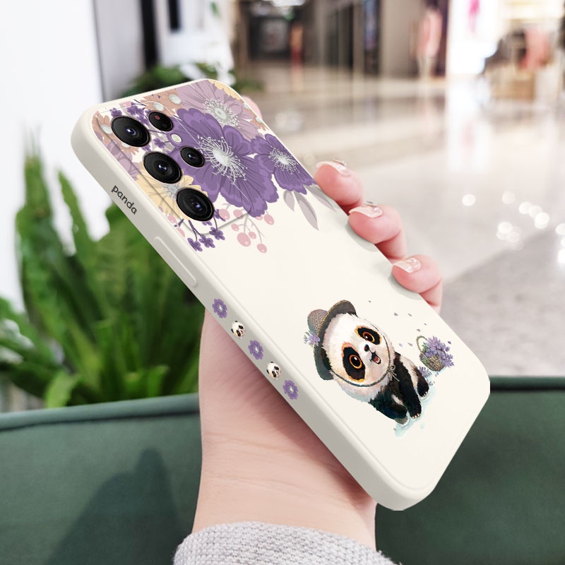 Ốp Điện Thoại In Hình Gấu Trúc Sáng Tạo Cho samsung galaxy s23 s22 fe ultra plus s23 s22