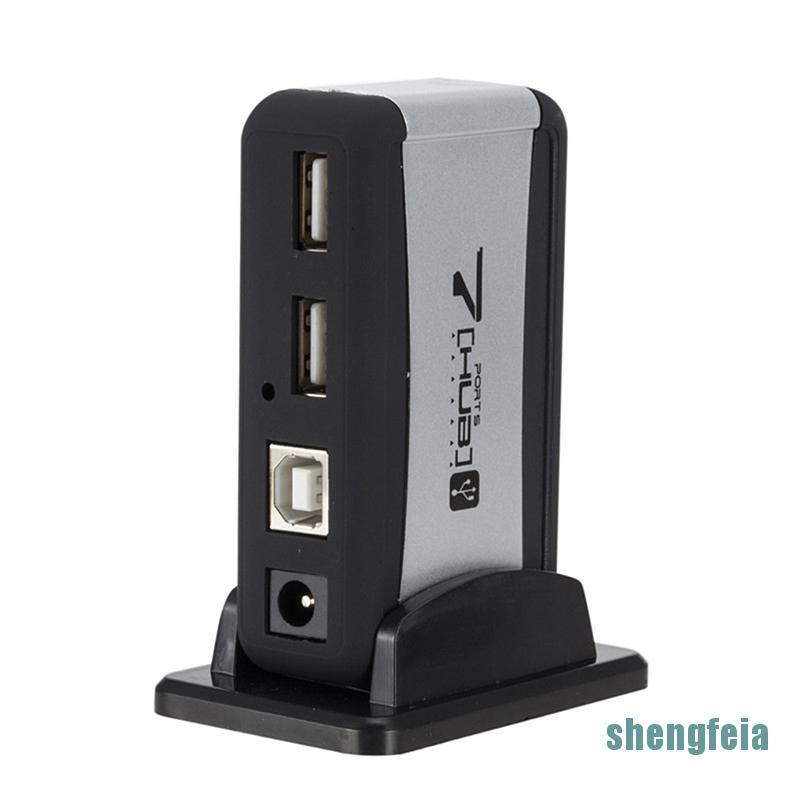 Bộ Chia 7 Cổng Usb 2.0 Kèm Bộ Chuyển Đổi Nguồn Cho Pc
