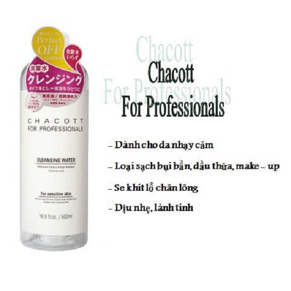 Nước tẩy trang Chacott For Professionals 500ml