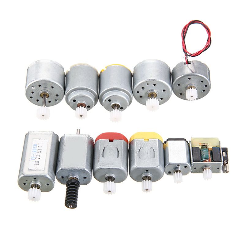 Set 12 Mô Tơ Bánh Răng Mini Dc 3v 6v 130 Micro Dc Chuyên Dụng Cho Đồ Chơi Mô Hình Xe Hơi