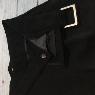 Quần tây công sở đai bọc dáng dài vải đẹp mền mại màu đen trơn dáng Quần baggy cạp cao mặc đi học học sinh- công sở