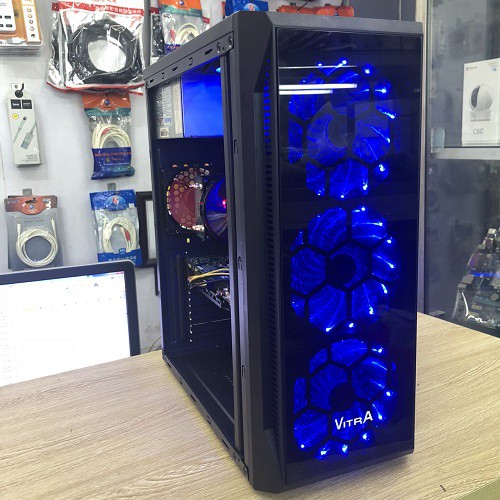 Cây Máy Tính Main H81, Chíp i5 4570, Ram 8Gb, SSD120Gb, VGA MSI GTX 960, Nguồn chơi game PUBG, LOL,CF, GAMING , FiFa