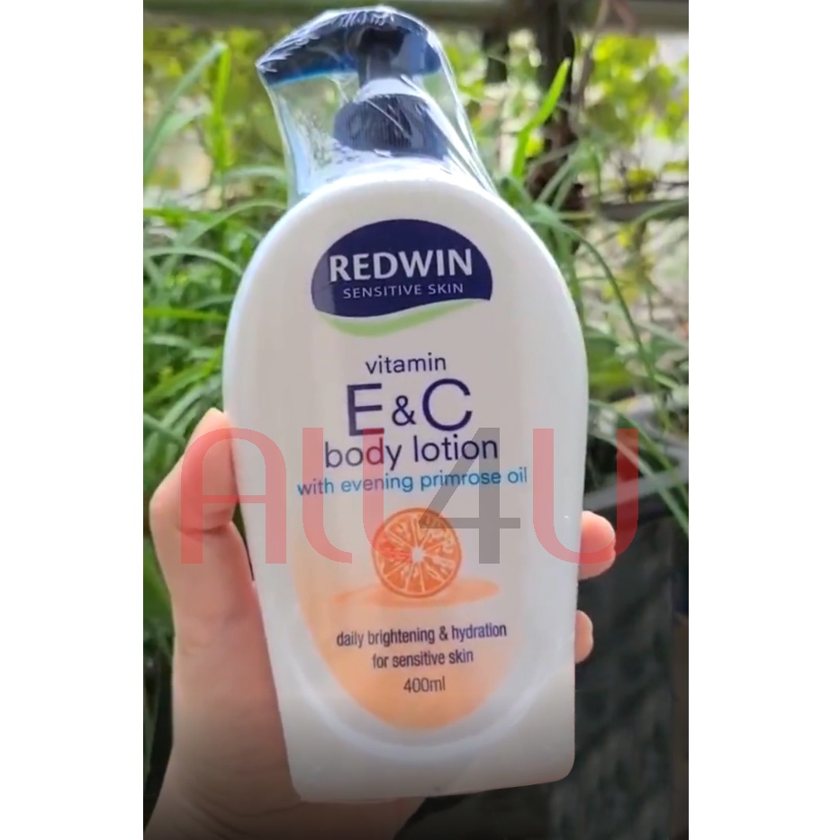 [CHÍNH HÃNG CÓ TEM] REDWIN vitamin E&amp;C body lotion 400ml - Sữa Dưỡng Thể Trắng Da.