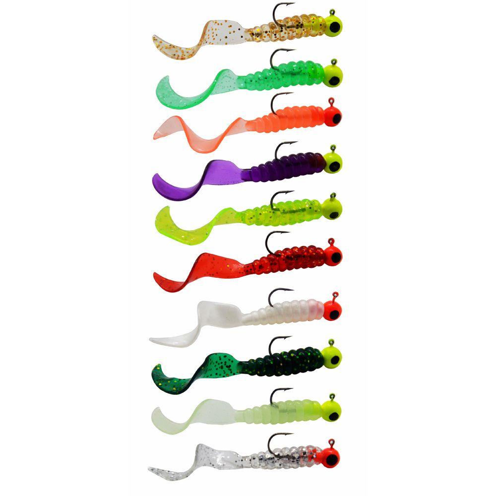 MAYSHOW Set 4 Mồi Giả Nhử Cá Mềm 3.5g Gắn Kèm Móc Câu Tiện Dụng