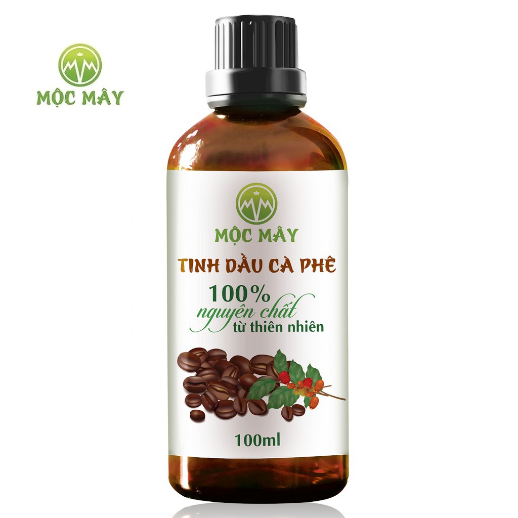 Tinh dầu cà phê nguyên chất Mộc Mây chai 100ml (Có kiểm định bộ y tế, chất lượng và mùi hương vượt trội)