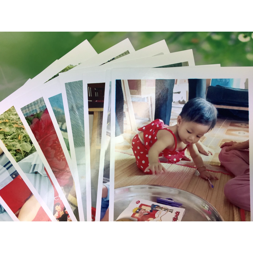 IN ẢNH 6X9 + ép lụa cao cấp  (combo 70 tấm tặng album đựng ảnh 6x9) máy in đời mới, in ảnh chất lượng cao