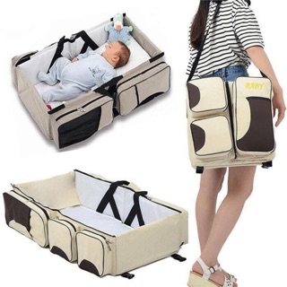 Giường kiêm túi gấp cho bé sơ sinh