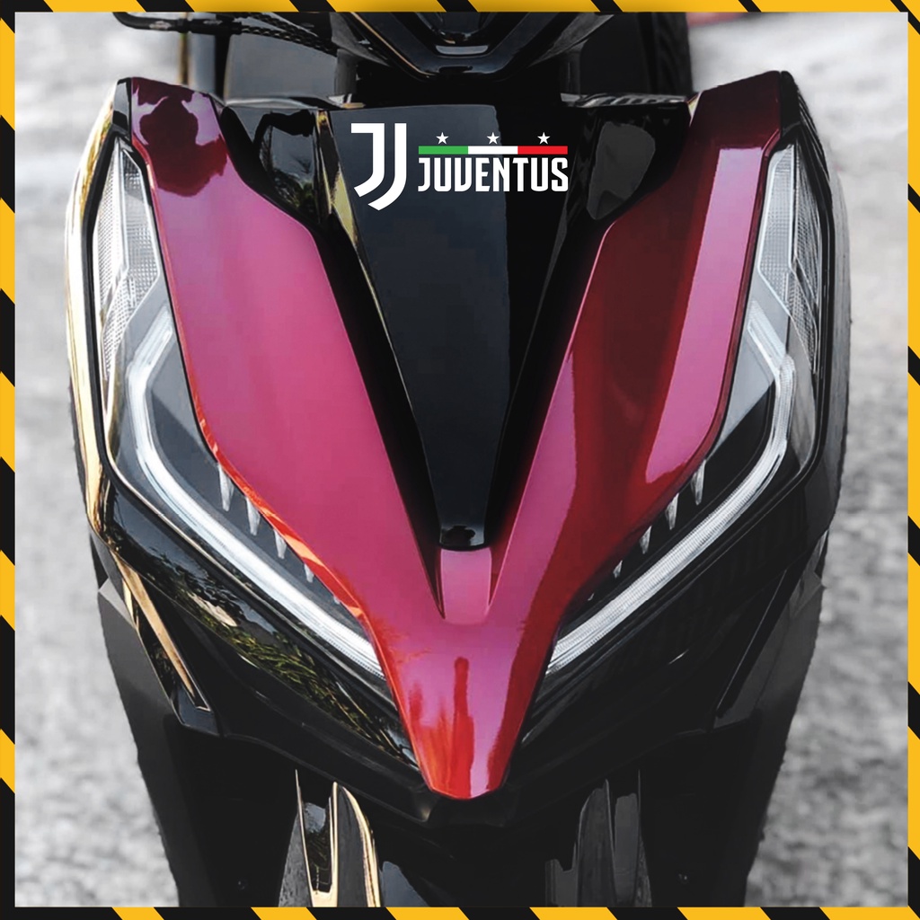 Sticker Bóng Đá CLB Juventus Dán Tem Xe, Dán Nón, Điện Thoại, Laptop - Hình Dán Chất Liệu Chống Thấm Nước, Bền Màu