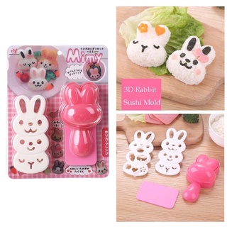 Khuôn làm cơm hình thỏ cho bé - khuôn làm cơm bento- khuôn cơm cho bé