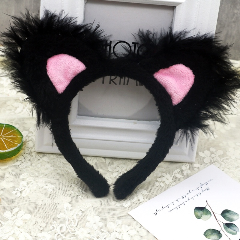 Cài Tóc Hình Tai Mèo / Cáo Phối Lông Xù Dễ Thương Dùng Làm Đạo Cụ Chụp Ảnh