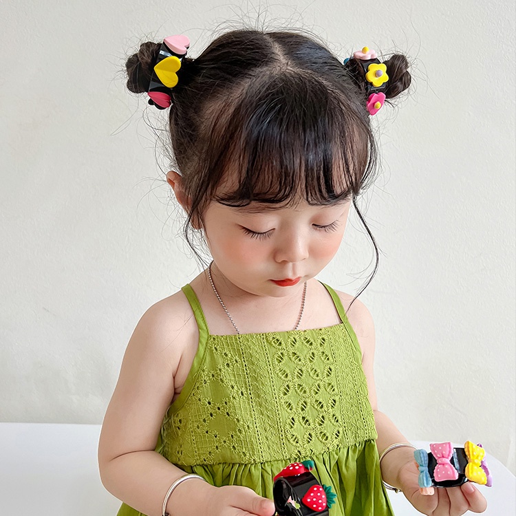 Kẹp Tóc Đuôi Ngựa Phong Cách Hàn Quốc Cho Bé Gái