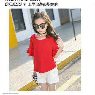 Bộ đồ bé gái tay loe