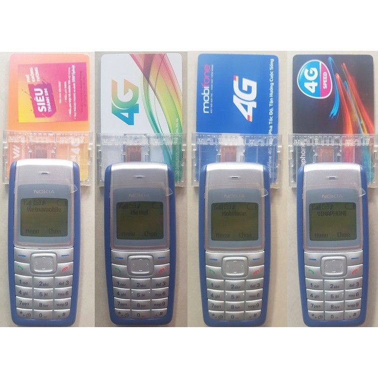 Combo Điện Thoại Kích SIM + đồ kích sim gắn ngoài chuyên dụng chính hãng Nokia 1110i và Wihua