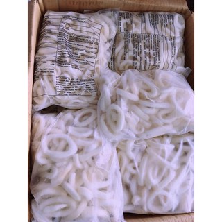 mực khoanh hấp sơ túi 1kg