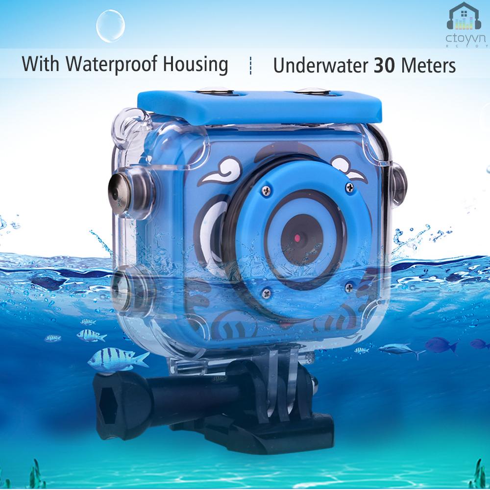 Camera hành trình kỹ thuật số 1080P 12MP chống thấm nước 30M pin Lithium thích hợp làm quà tặng năm mới cho bé | BigBuy360 - bigbuy360.vn