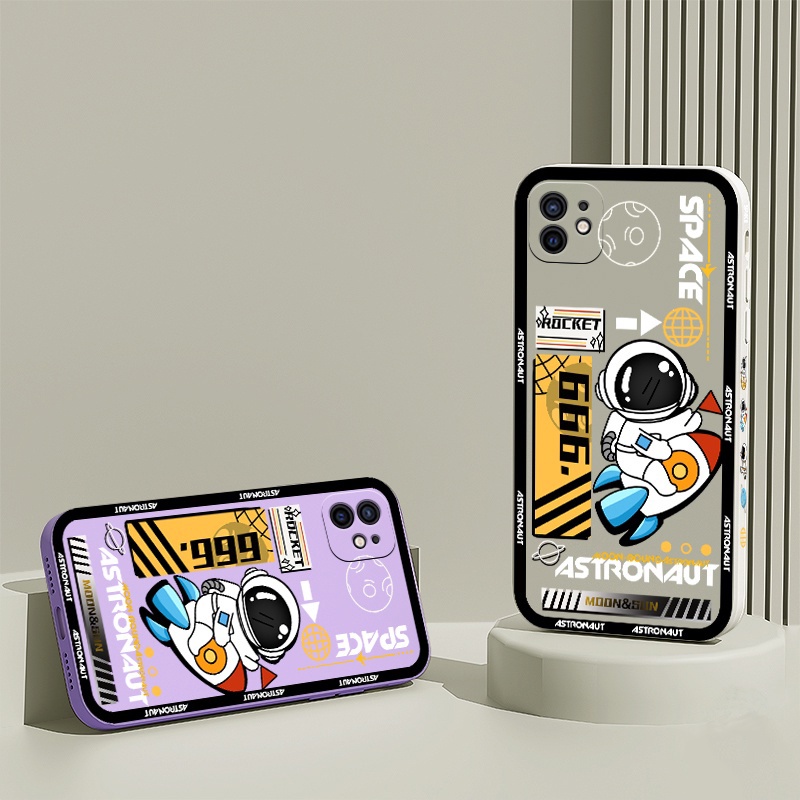 Ốp Điện Thoại Tpu Mềm Hình Phi Hành Gia Cho Samsung Galaxy A33 5G A53 A13 4G S10 Plus Note 20 20 Ultra 10 Lite A81