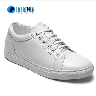 Sale Giày Da bò nguyên miếng Sneaker tăng chiều cao SMARTMEN GD106 Có Sẵn ⚡ CHẤT sịn : [ HÀNG ĐẸP ] . ₆